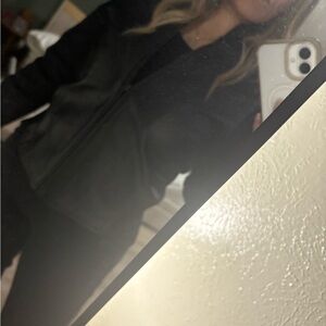 Sleek Black Leather Jacket for Women